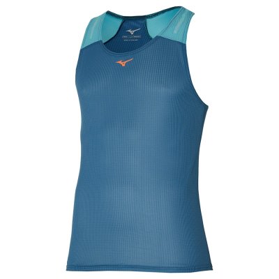 Camiseta sin Manga Mizuno Dryaeroflow Hombre Azules - Chile M639WVUCEQ